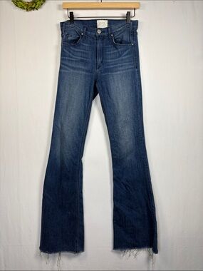 McGUIRE High Rise Wide Leg Raw Hem 19E Jeans size 28